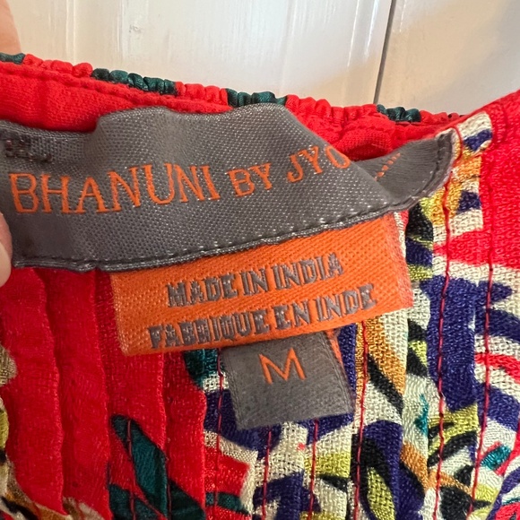 NWOT Anthropologie Bhanuni By Jyoti Pleated Midi dress Size M, **FLAW - Picture 13 of 15